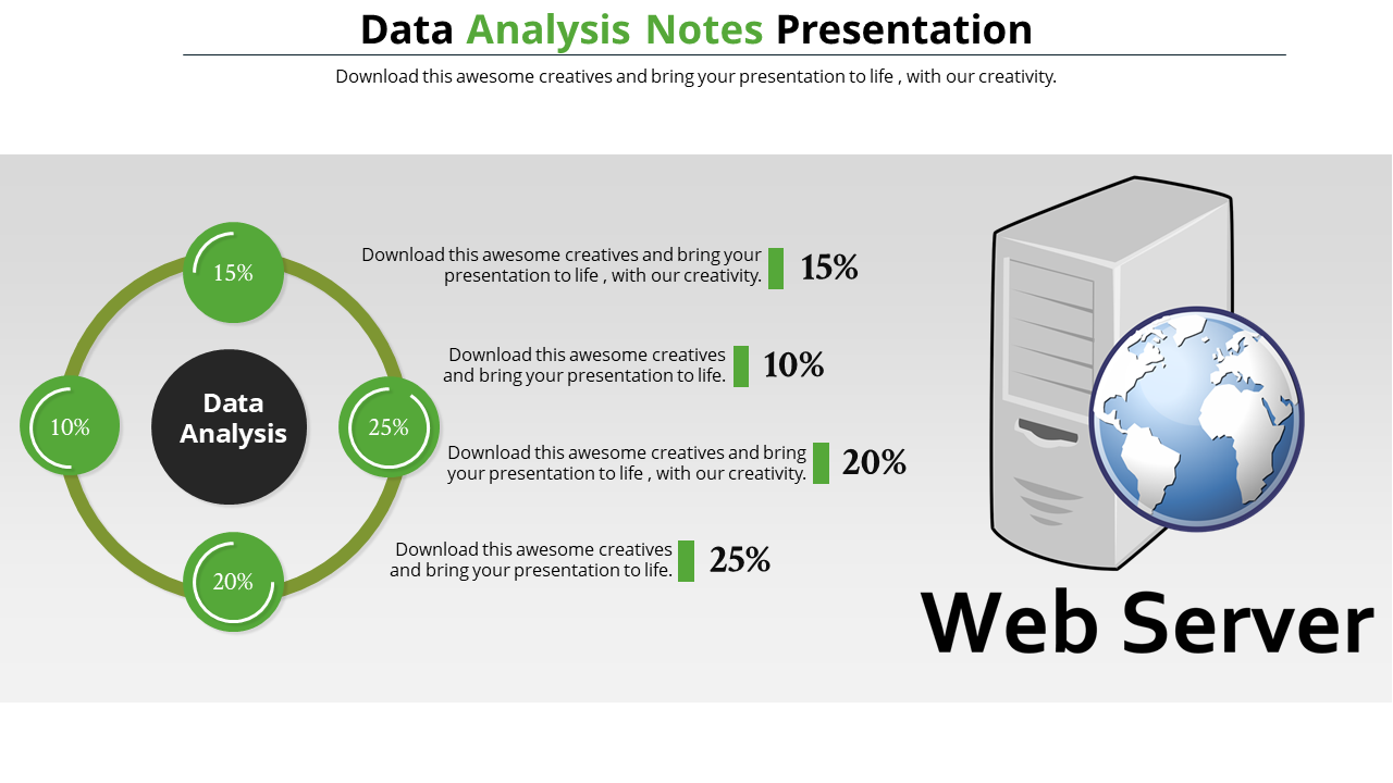 data analysis ppt templates-data-analysis-4-green